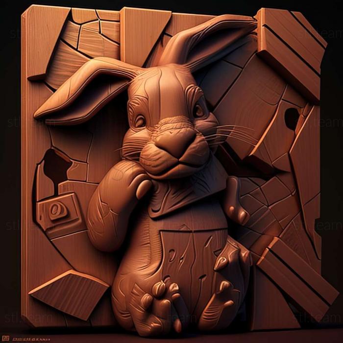 3D model Rosso Rabbit in Trouble game (STL)